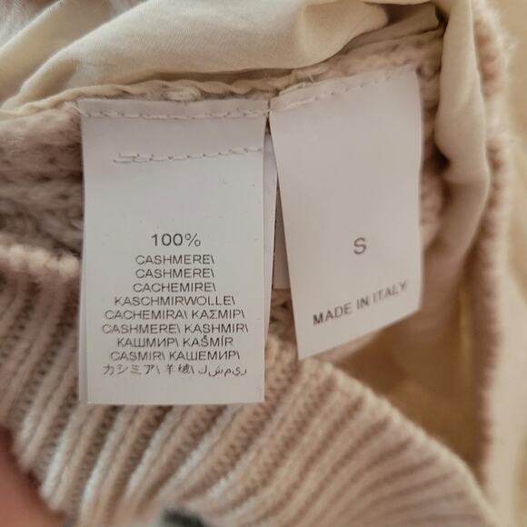 Brunello Cucinelli Blush Baby Pink Cashmere Silk Sweater Small b22 - Picture 2 of 12